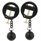 Weighted Orbs Torture Nipples Clamps - - Nipple and Clit Clamps